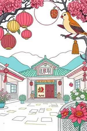 《铁皮月亮》漫画封面，锈迹斑斑的铁皮屋顶上挂着一轮纸月亮