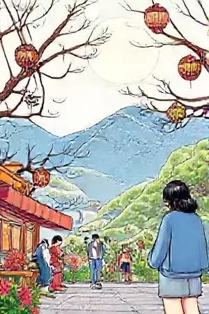 《铜铃小巷》漫画封面，修表铺门口铜铃轻响的老巷晨景